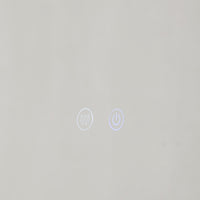 Bowen Rectangle LED Vanity Mirror Silver 60x80cm