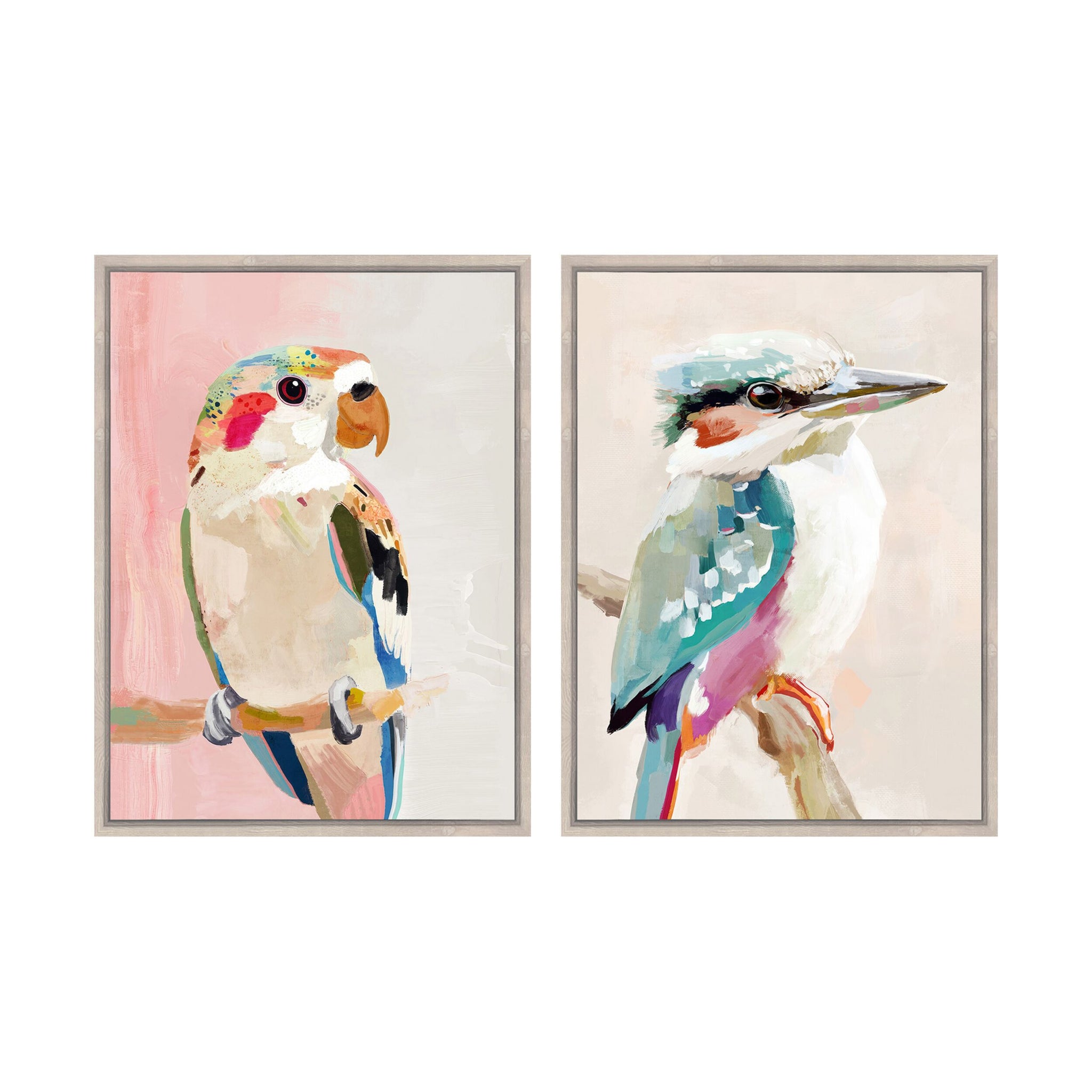 Bushland Chorus Textured Framed Print Duo 90X60cm