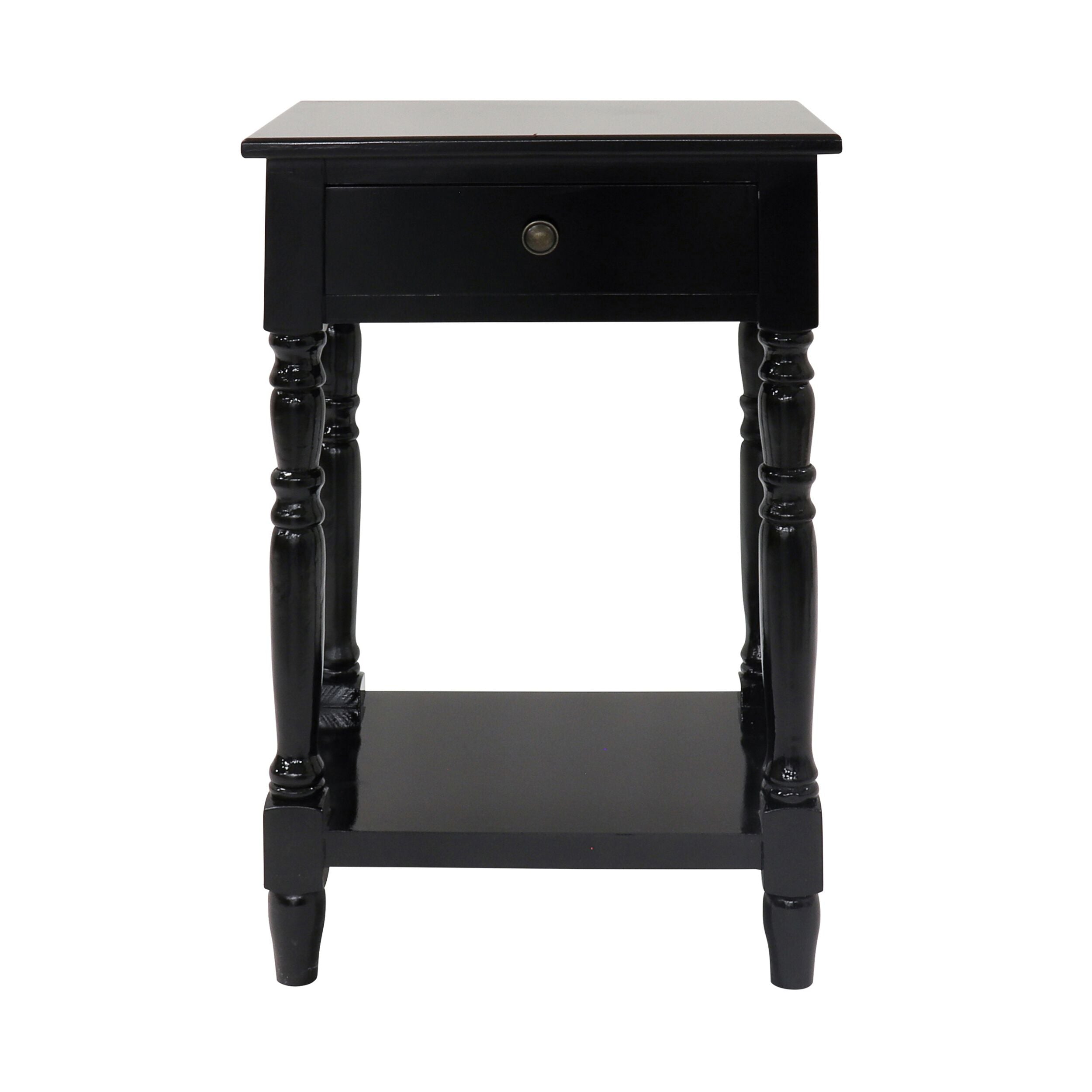 Valentine Bedside Table Black