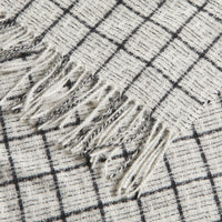 Omeo Grid Throw Grey 130x170cm