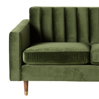 Stitch 2 Seater Velvet Sofa Juniper Olive