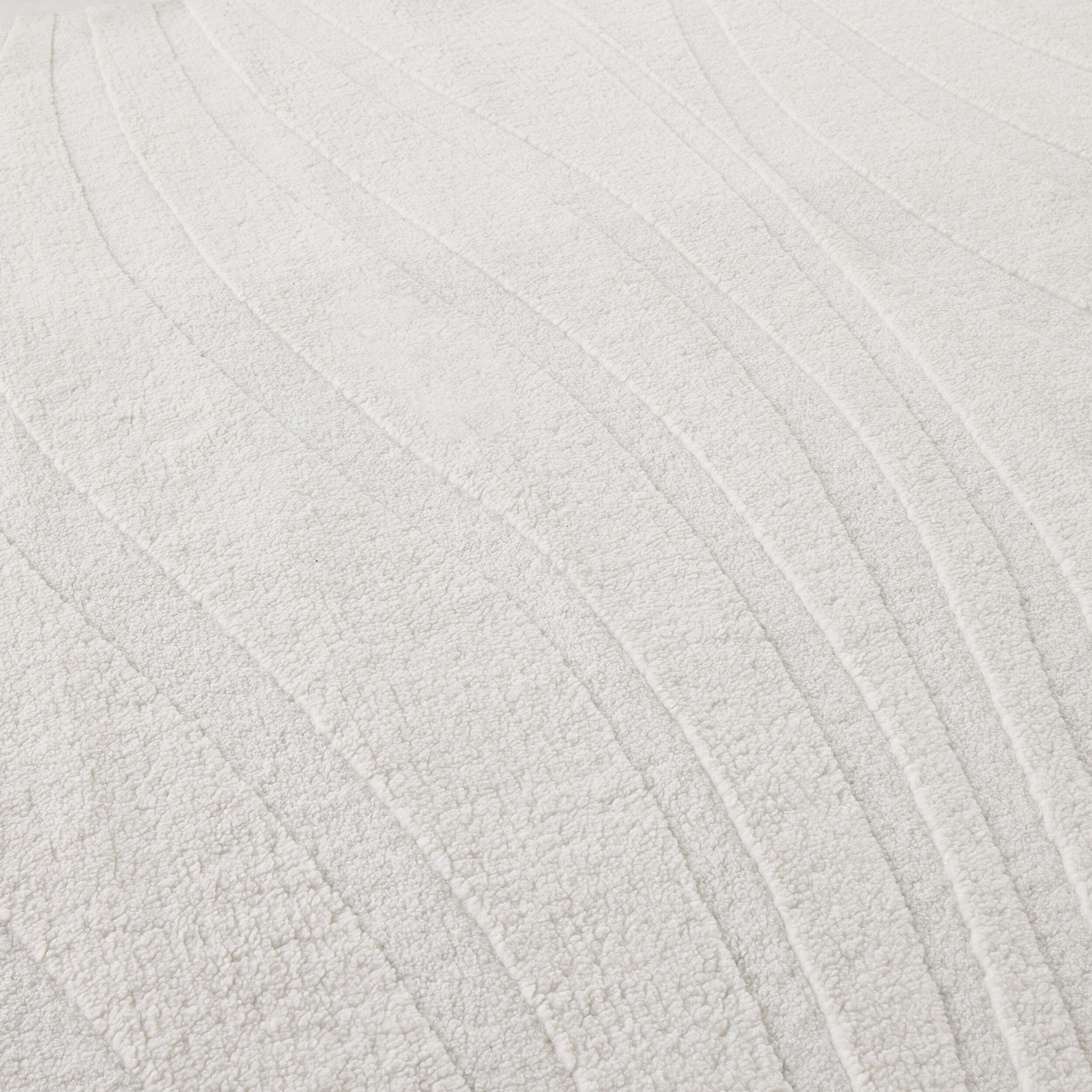 Ripple Hi Lo Rug White Sand 180x280cm