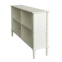 Maisie Low Bookcase White 145x73 cm