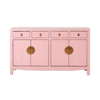 Sansha 4 Door & 4 Drawer Sideboard Blush Pink
