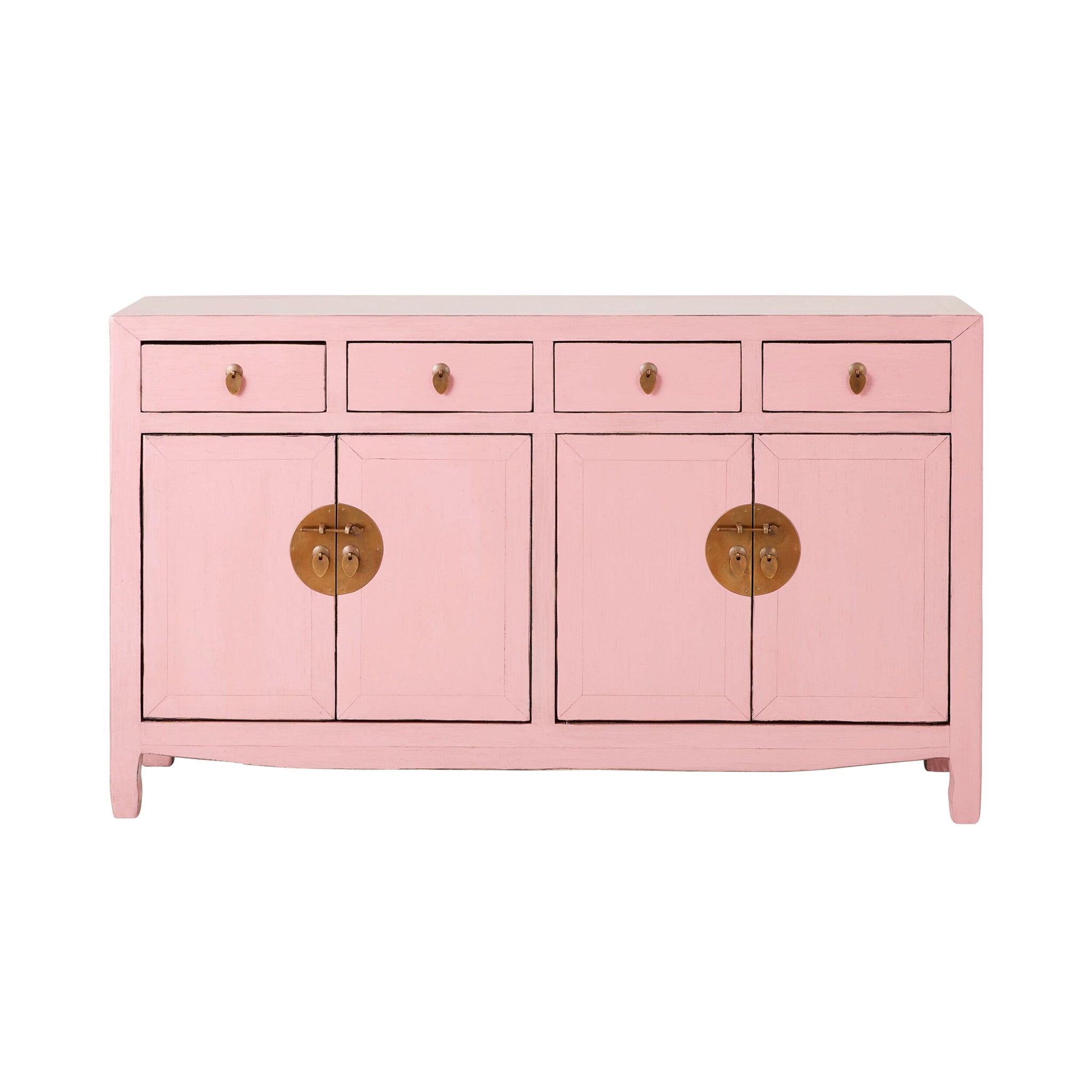 Sansha 4 Door & 4 Drawer Sideboard Blush Pink