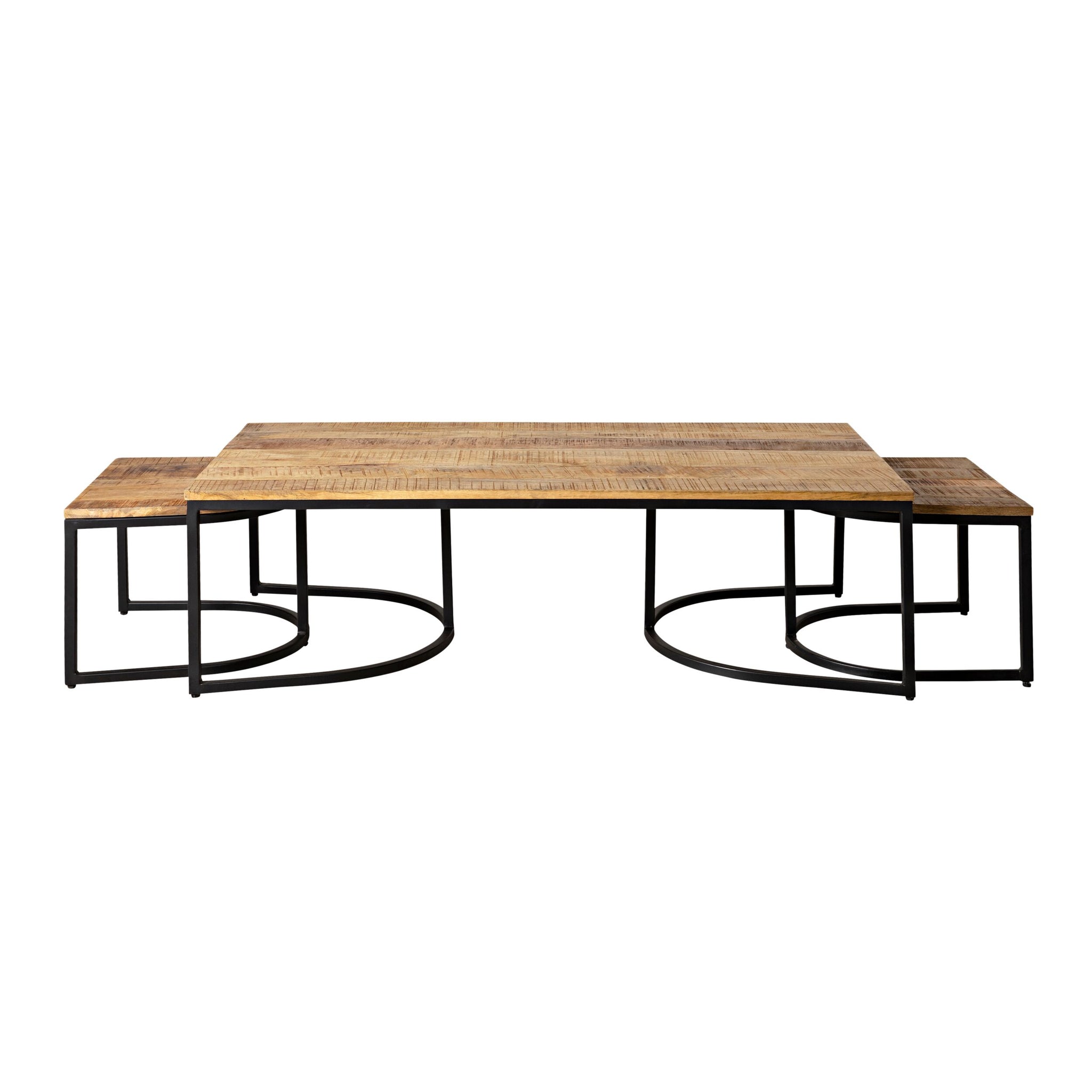 Hartford 3 Piece Nesting Timber Coffee Table Set