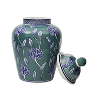 Celadon Eden Lotus Ginger Jar Small
