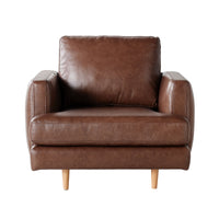 Harrison Leather Armchair Dakota Mocha