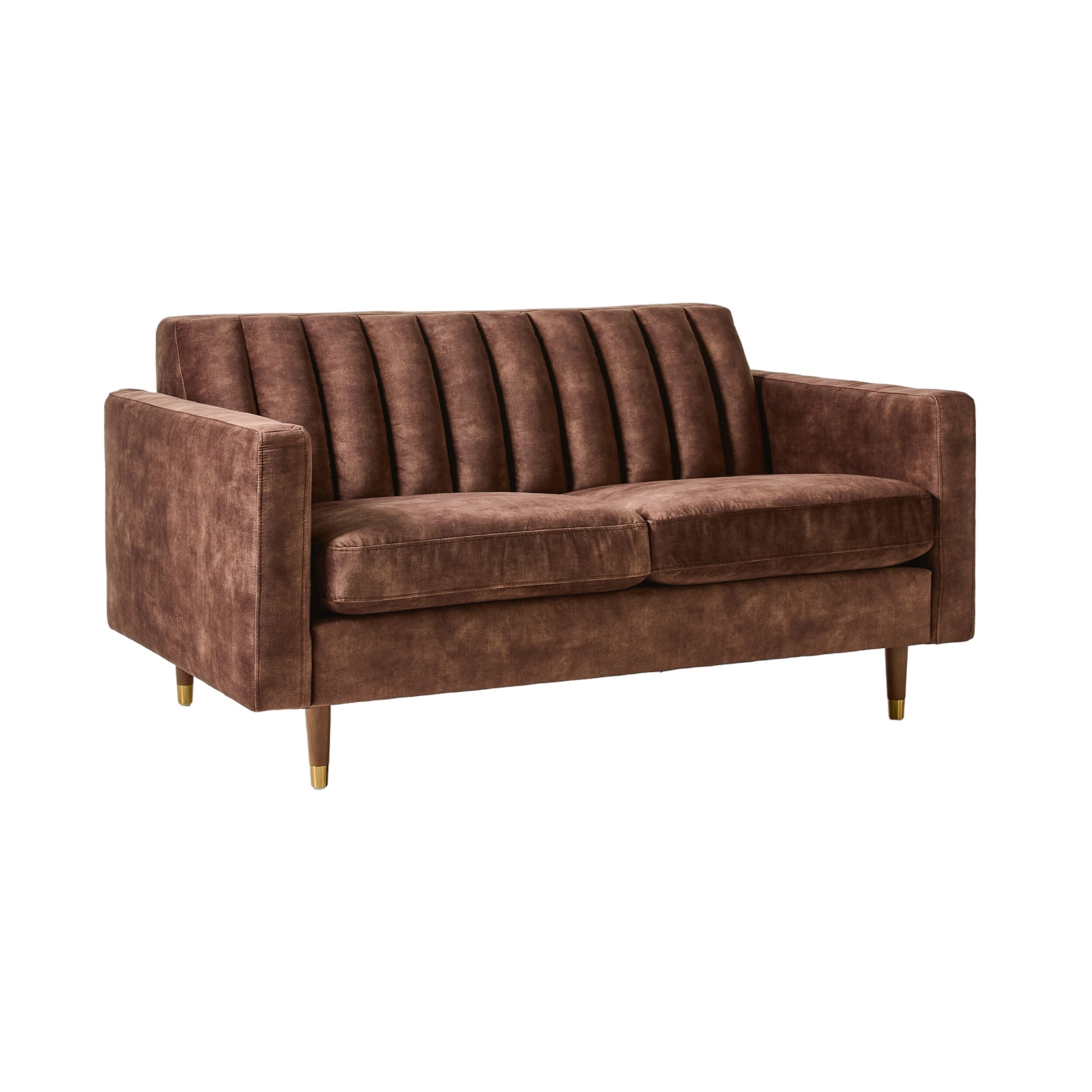 Stitch 2 Seater Sofa Haven Chocolate