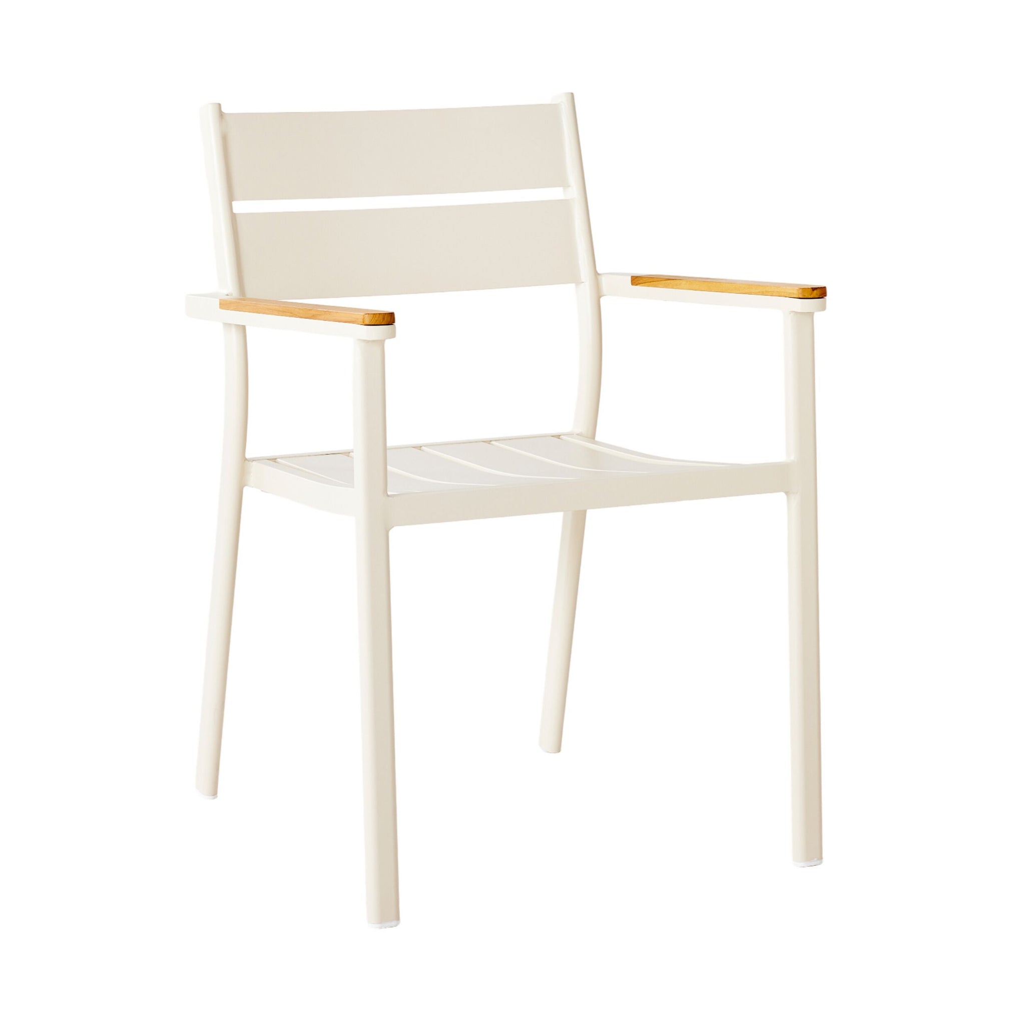 Caden Aluminium Dining Chair Chalk