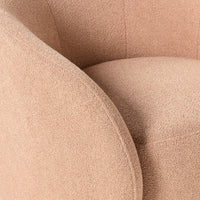 Alessa Swivel Armchair Luna Powder Pink