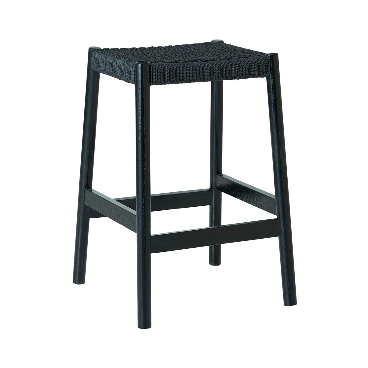 Laguna Rattan Bar Stool Black