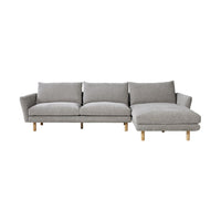 Austin 3 Seater Sofa with Right Hand Chaise Cocoon Fog