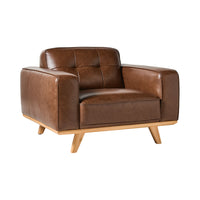 Carson Leather Armchair Dakota Mocha