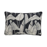Aruba Night Leaf Outdoor Cushion 35x55cm