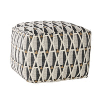 Waterloo Geo Square Pouf