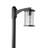 Dover 1 Light Exterior Lamp Post Black 200cm