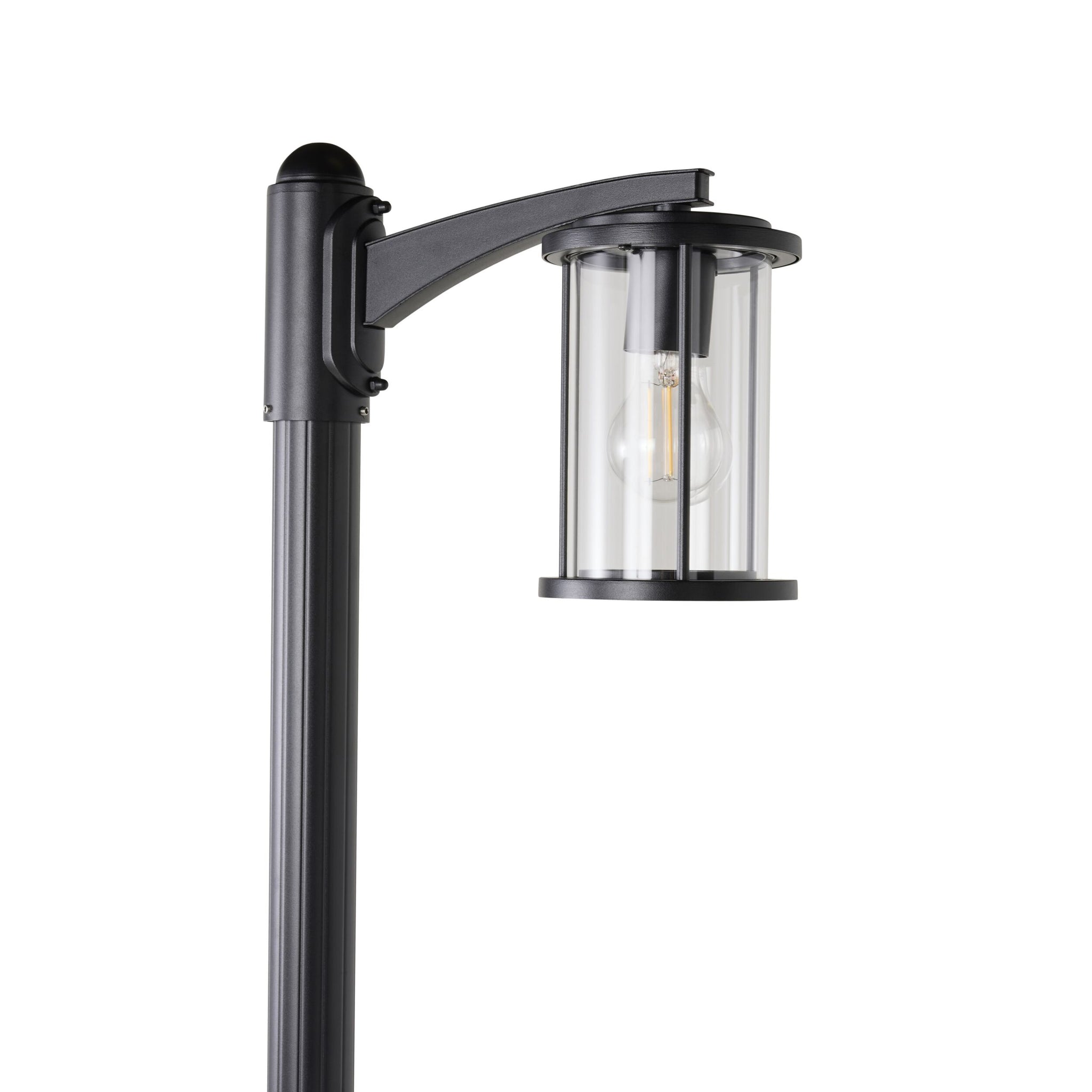 Dover 1 Light Exterior Lamp Post Black 200cm