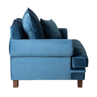 Lisette Armchair Velvet Indigo Blue C-010