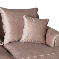 Lisette 2.5 Seater Luxe Velvet Sofa Pale Rose Custom C-008