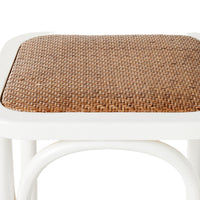 Bastion Backless Bar Stool White