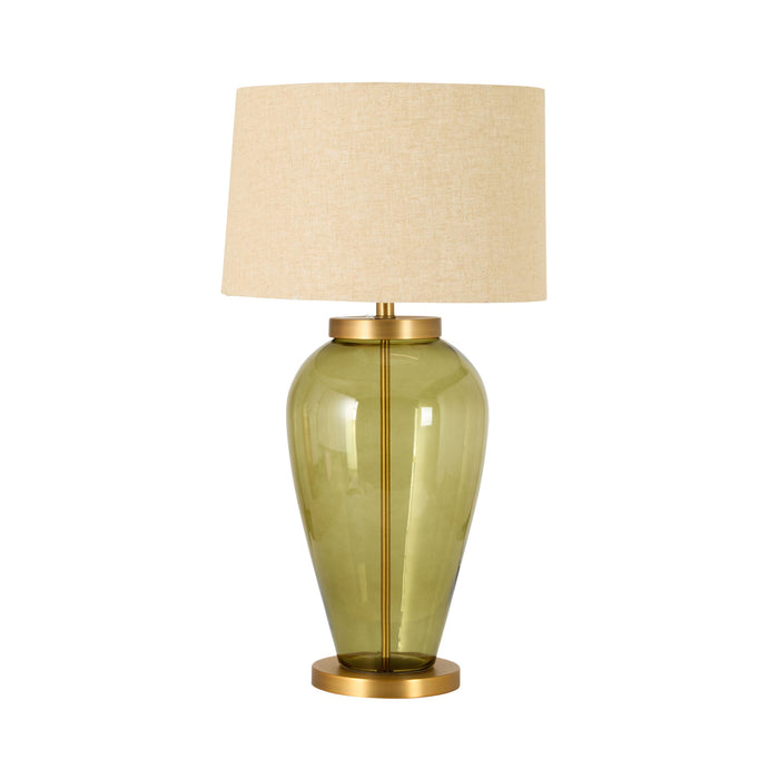 Verdant Glass Table Lamp Green 84cm