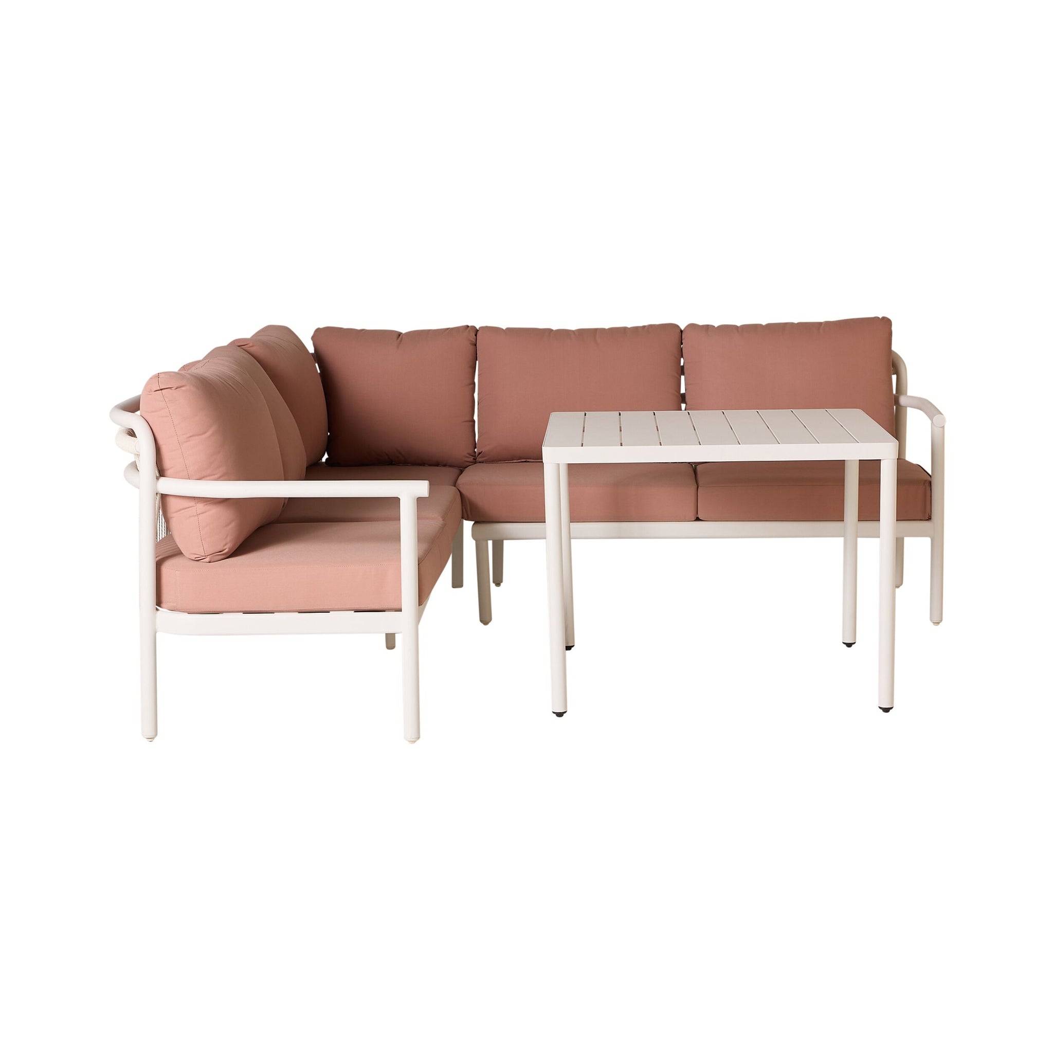 Milly Sofa Set with Dining Table Pink