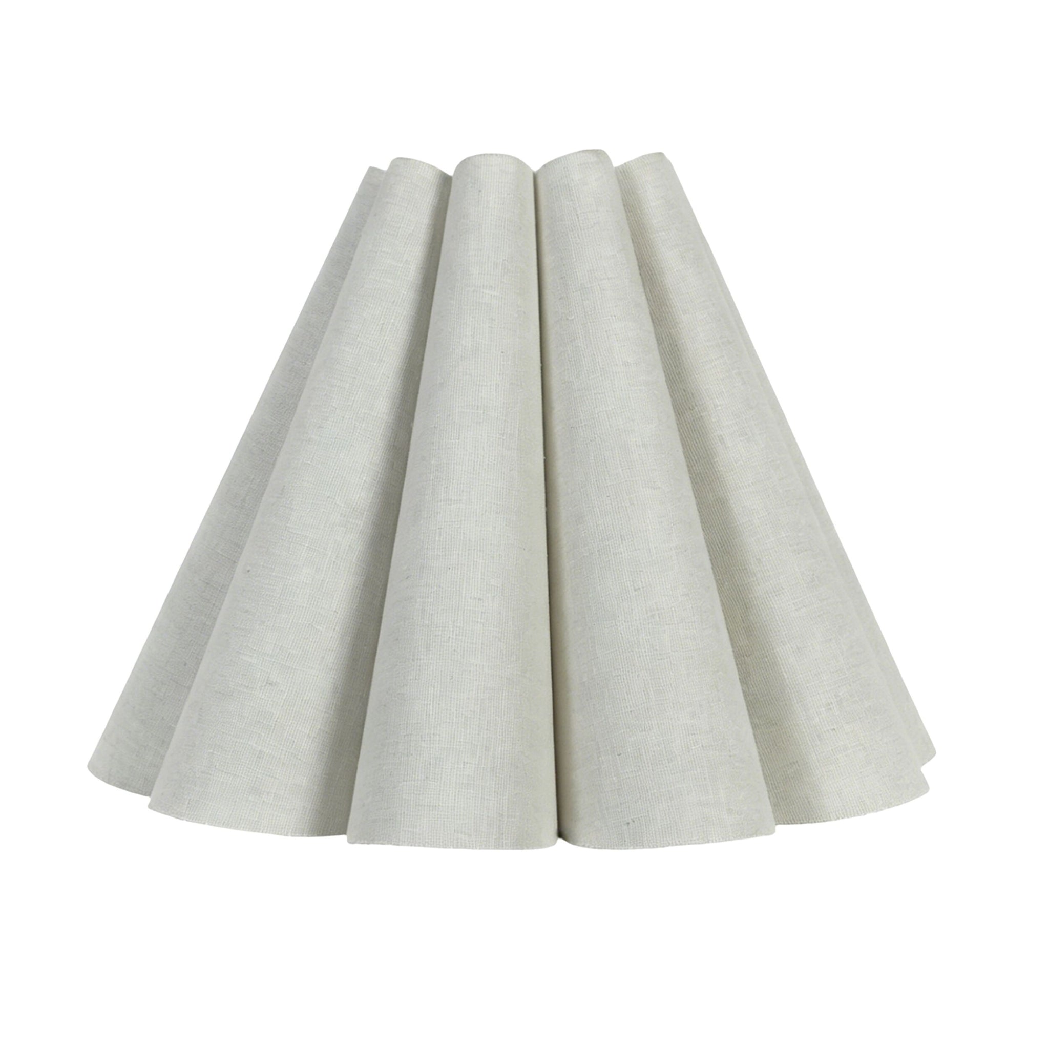 Josephine Pleated Tapered Shade White 25cm