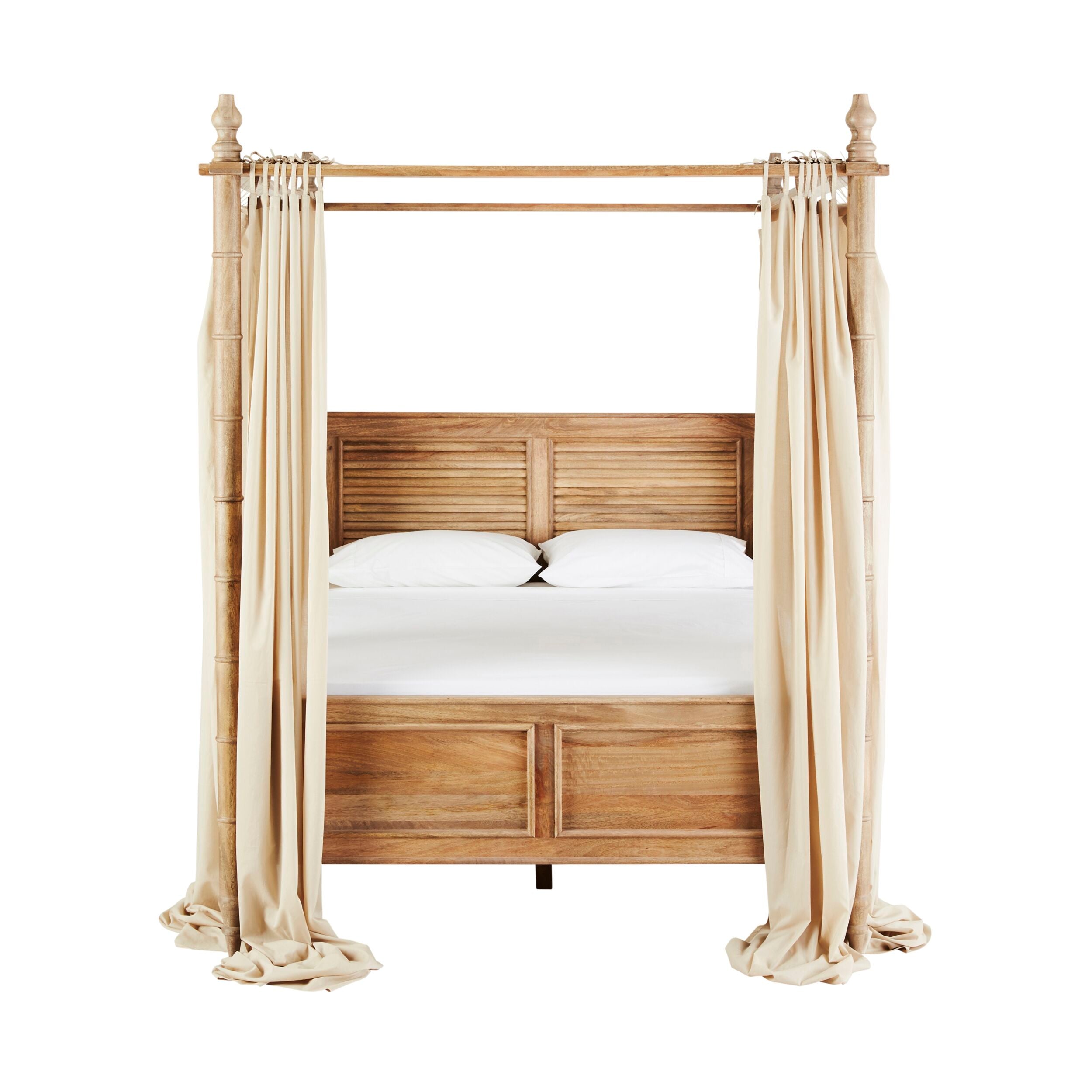 Hampton Mango Wood Queen Canopy Bed