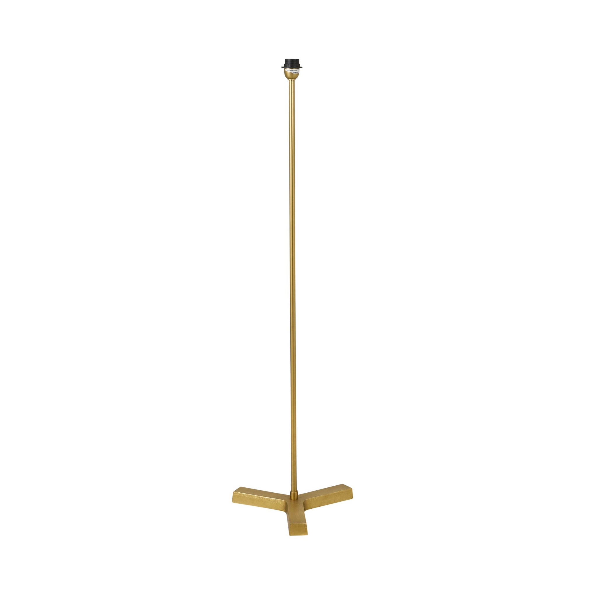 Rowan Matt Brass Metal Floor Lamp Base 29x29x117cm