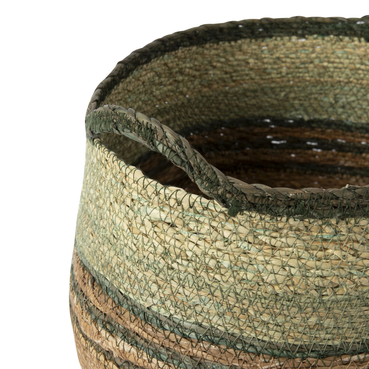 Marcello Striped Basket Set of 3 Riviera Green