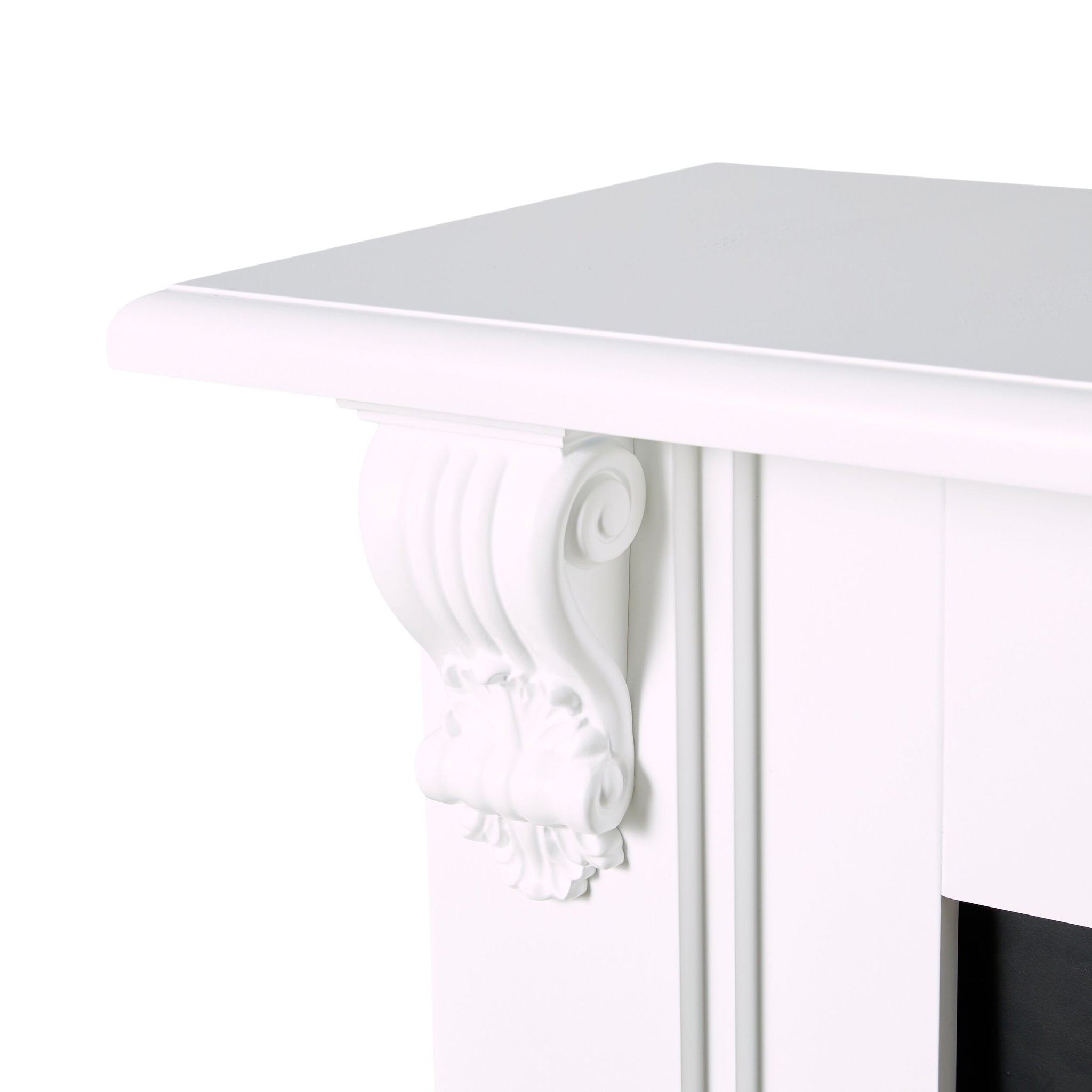 Belford Freestanding Mantel White 144cm