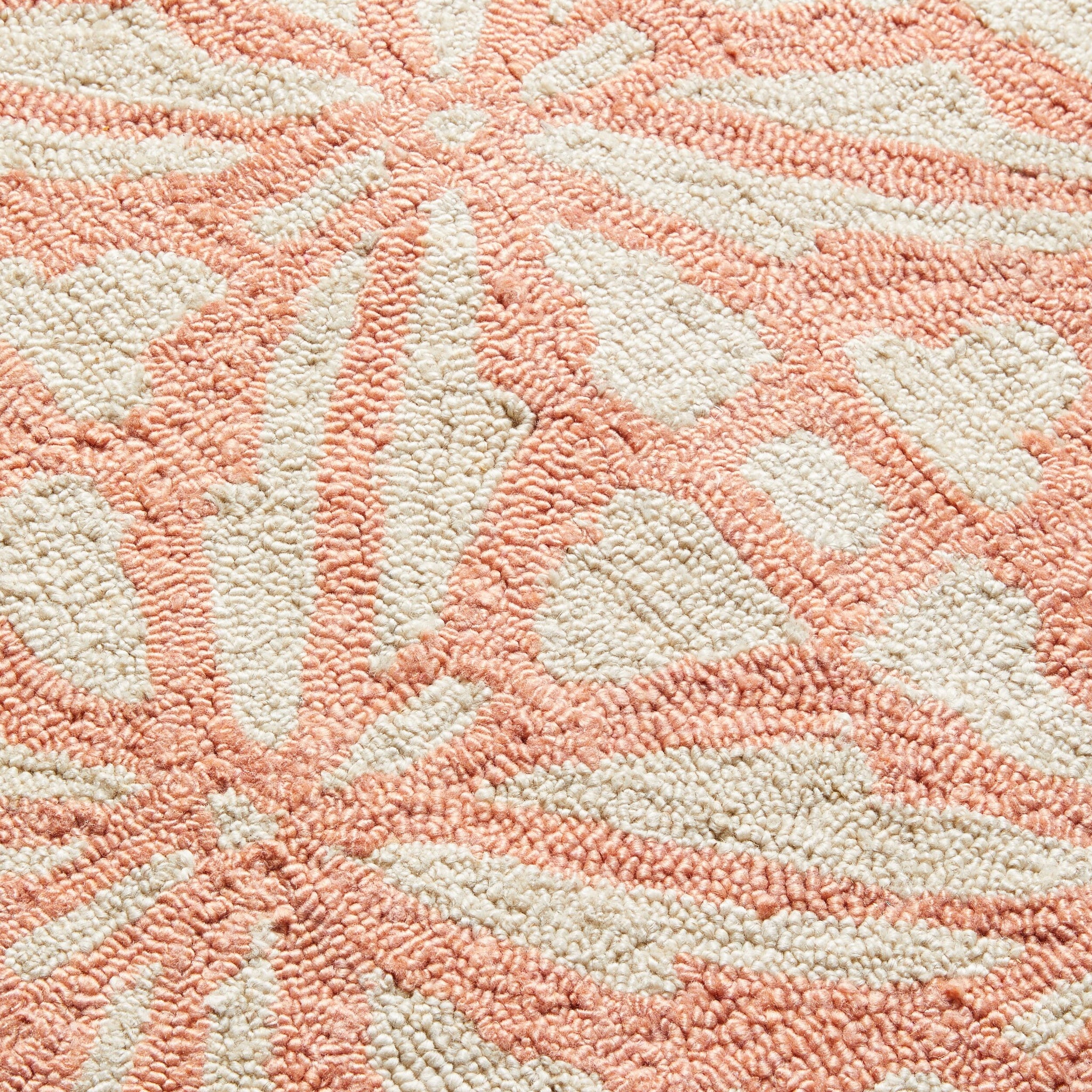 Casablanca Tile Hand Tufted Wool Blend Blush Rug 300x240cm