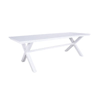 Blake Aluminium Dining Table 240cm White