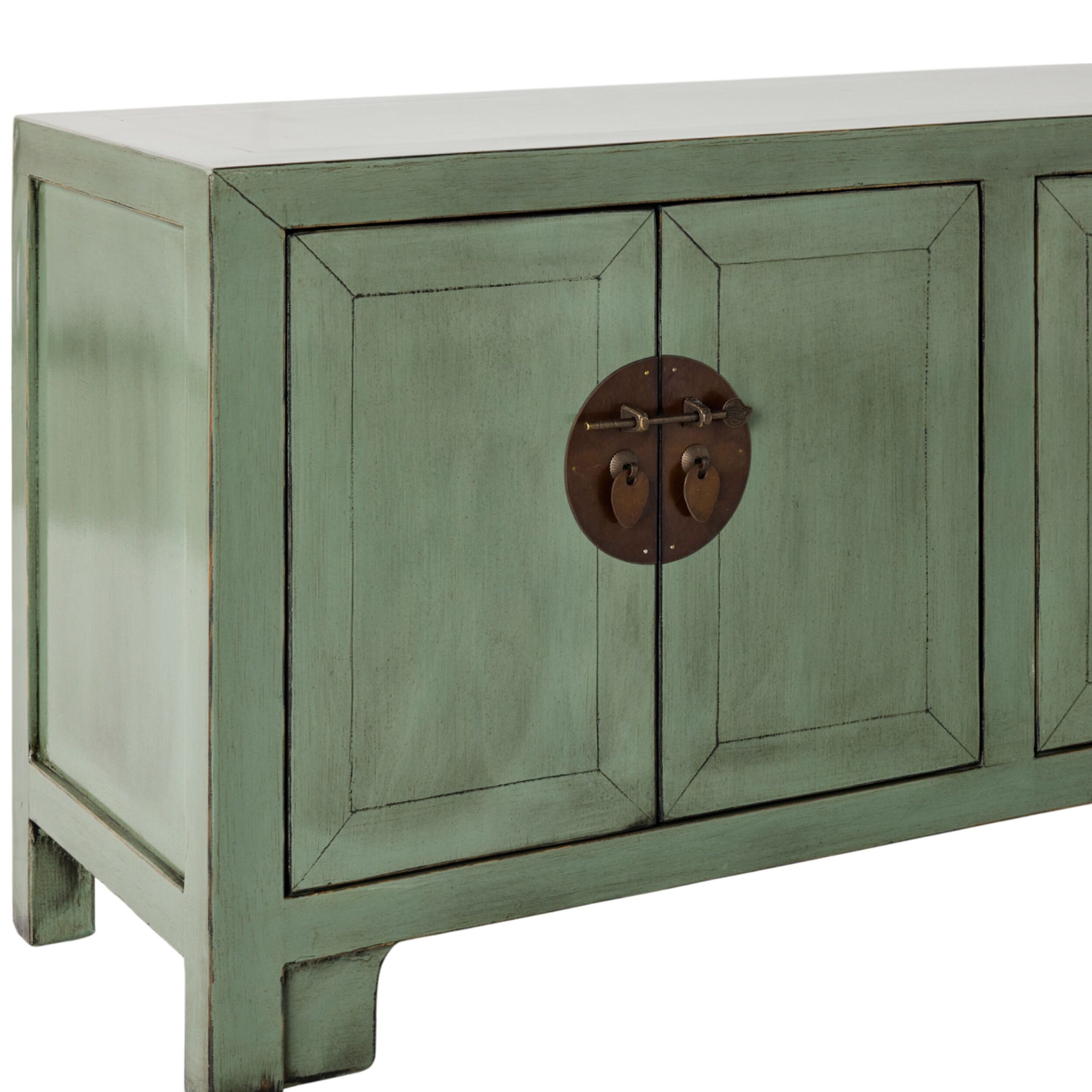 Sansha 6 Door TV Unit Sage Green