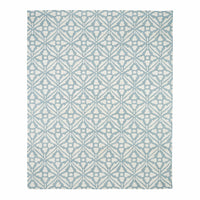 Casablanca Tile Hand Tufted Wool Blend Duckegg Rug 240x300cm