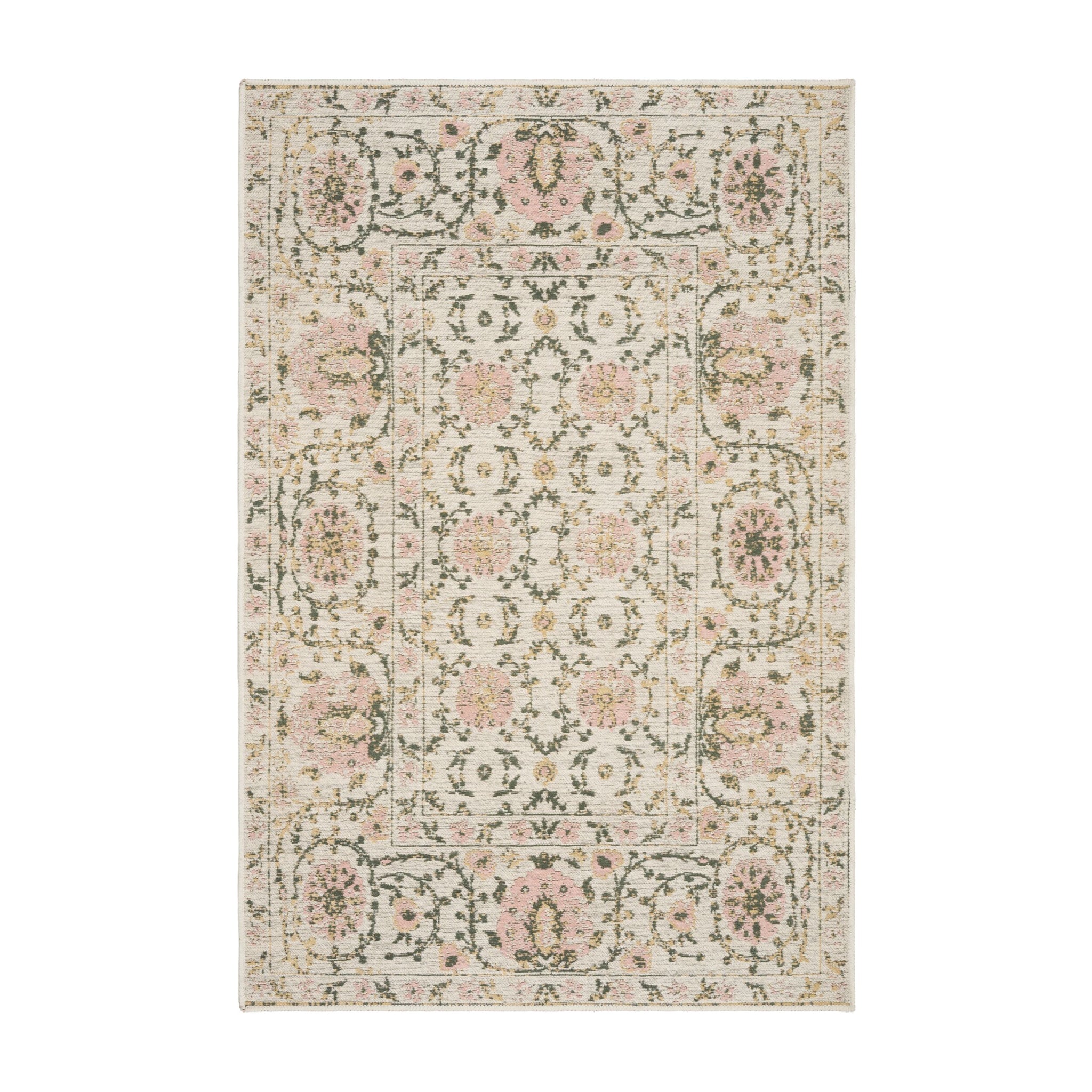 Mystic Loom Indoor Outdoor Rug Blush Garden 100x150cm
