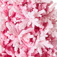 Rosie Pink Christmas Tree with Snow 210cm