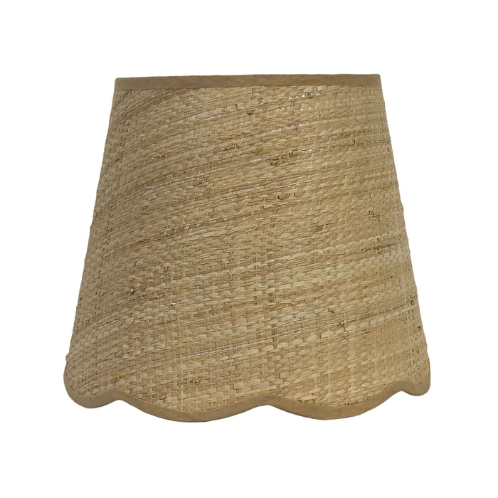 Cali Scallop Raffia Shade Natural 35cm