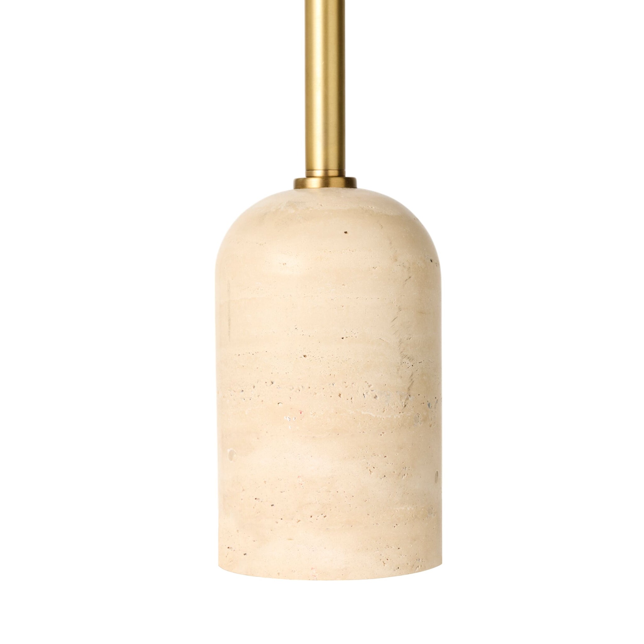Siena Round Travertine Floor Lamp 155cm