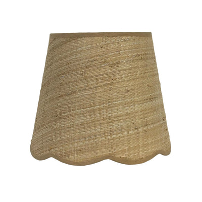 Cali Scallop Raffia Shade Natural 25cm