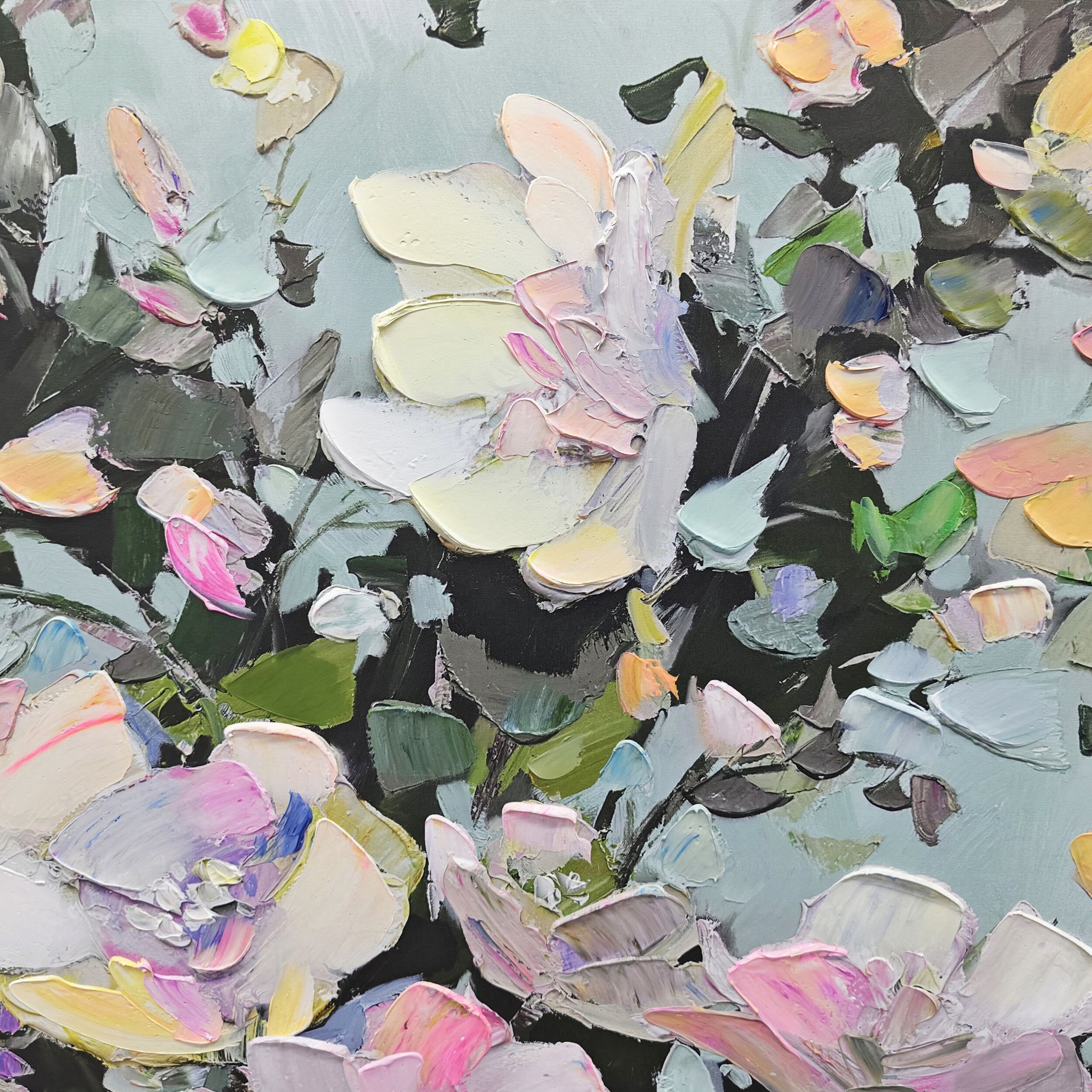 Secret Garden Framed Textured Print 120x160cm