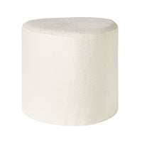 Cassie Tear Drop Ottoman Alba Ice White