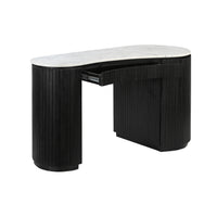 Deva Double Pedestal Desk Black