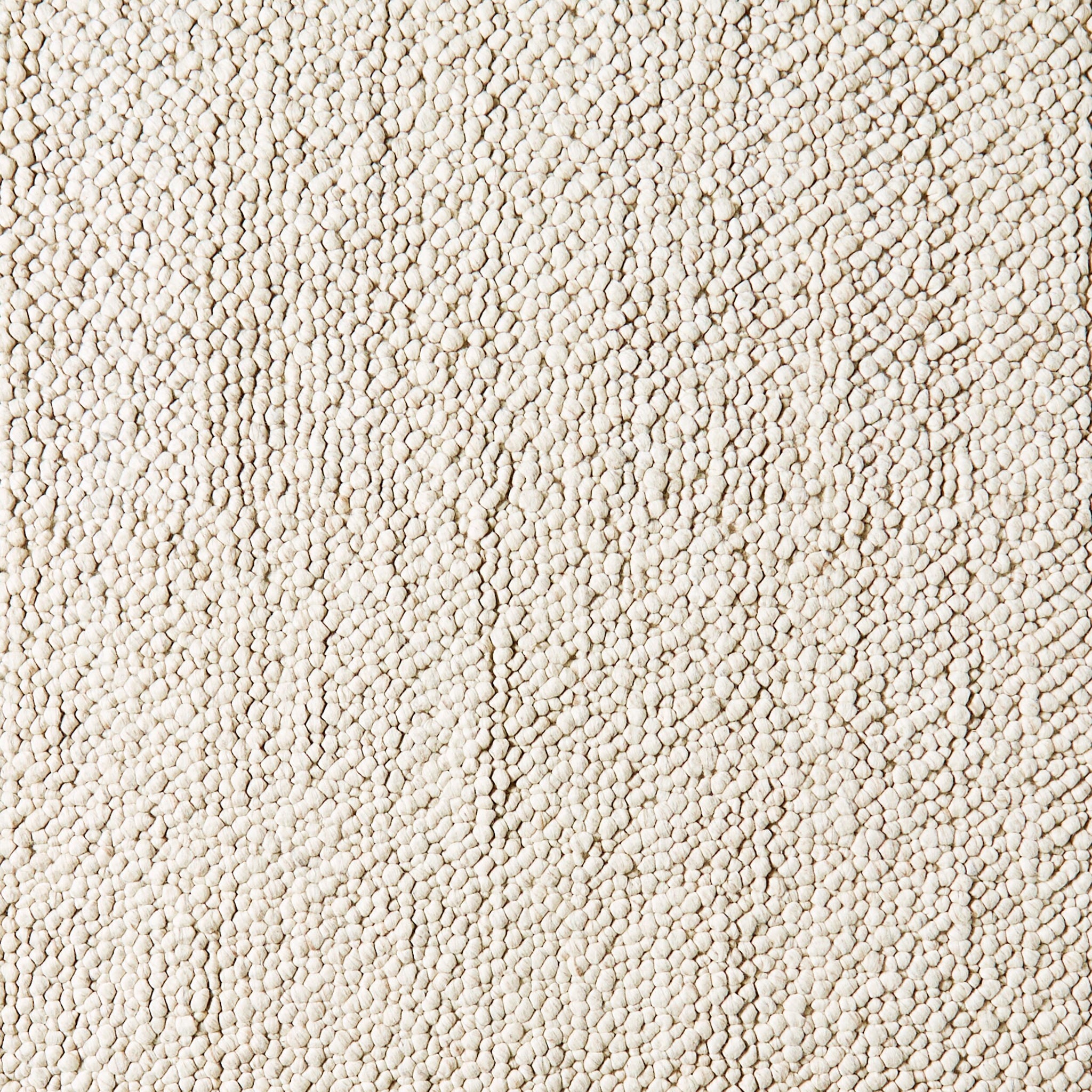 Pebbles Hand Woven Cream Cotton Wool Rug 240x300cm