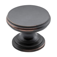 3047 Cupboard Knob Flat Antique Copper D32xP23mm