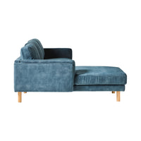 Finch 3 Seater LHS Chaise Haven Denim