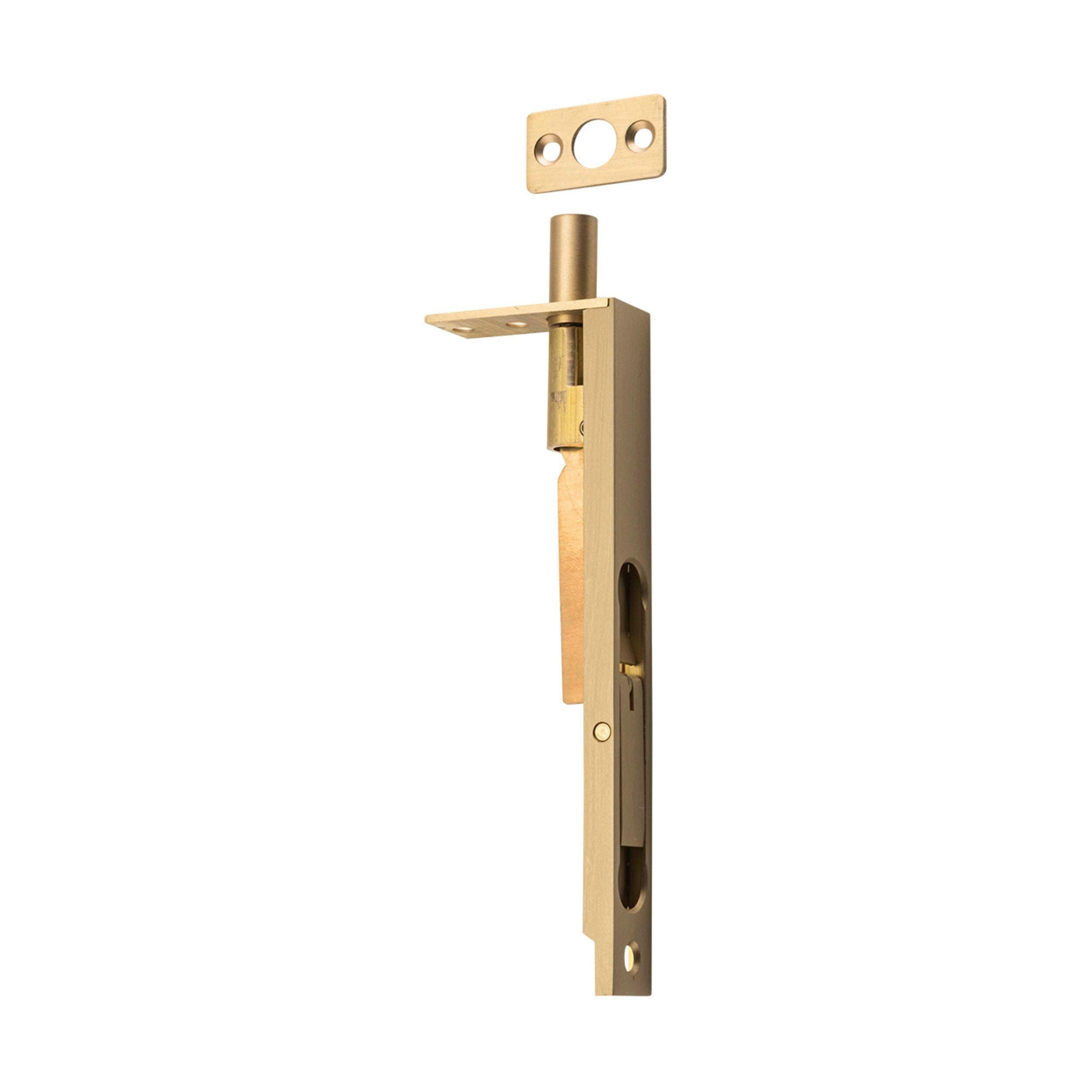 7730 Flush Bolt Satin Brass H150xW19mm