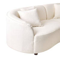 Alessa 4 Seater Sectional Sofa Luna Cloud White