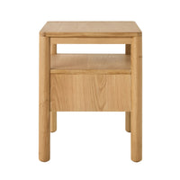 Spintara 1 Drawer Bedside Table Light Oak